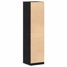 vidaXL Armadio Chêne nero 50 x 50 x 200 cm Bois d'ingénierie - nero - Visualizzare 5