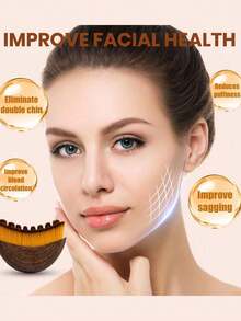 2支/1支淋巴面部按摩刷，干刷式面部按摩刷，面部及下巴塑形淋巴引流按摩器，符合人体工学设计，精准贴合肌肤，缓解疲劳，赠品 - 彩色 - 查看 8