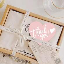 50pcs New Elegant Heart Thank You Labels -"Thank You For Supporting My Small Business" Thank You Cards - Arts & Crafts Supplies ﻿ ﻿ ﻿ - Nhiều màu - Xem 2