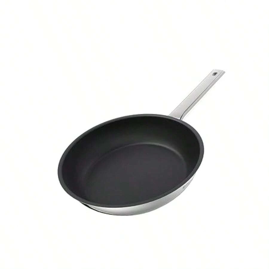 24 Cm Stainless Steel Non Stick Frying Pan Suitable For All Cooking Hobs Including Gas And Induction - Silver - View 1
