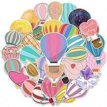 50 Pcs Dreamy Hot Balloon Stickers, 1.96 - 3.15inch Cartoon Fairy Tale Decorative Stickers, Self - Adhesive Scrapbooking, '' Room Decoration, Party SetupHot Balloon - Hot Air Balloon - View 1