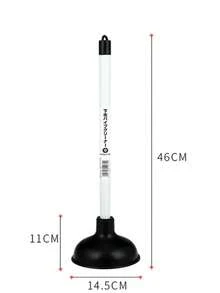 1pc Heavy Duty Sink Plunger, Kitchen Toilet Plunger, Powerful Clog Remover, Easily Unclogs All Blockages, Bathroom Shower Drain Cleaner - White - View 7