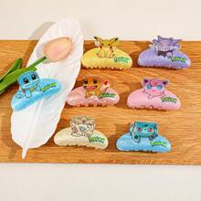 pocket monsters Pokémon Cute, Innovative, Fashionable And Versatile Hair Claw, A Stylish And Versatile Hair Accessory, Hair Clip, Side Clip, Acrylic Hair Ornament For Fixing Hair Women Claw Clips Elegant Hair Accessories - Multicolor - View 4