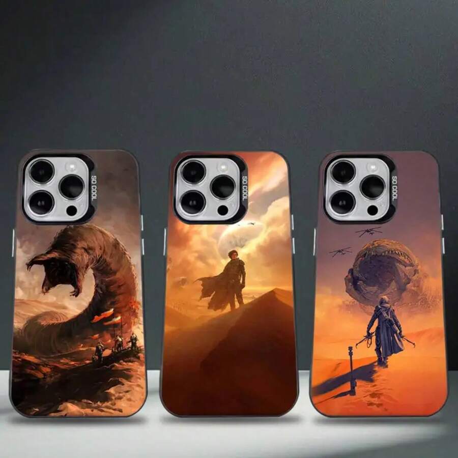 Funda de Teléfono D-Dune-es para 17,16,15,14,13,12,11,Pro,Max,Plus, Cubierta Negra de TPU - z2 - Ver 1