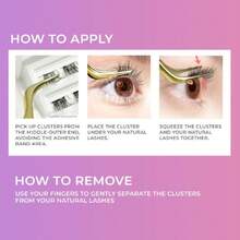Pestañas postizas, extensiones de pestañas en grupo single Falsies  - Refined Volume Pestañas sin agregar pegamento, coloca debajo de tus pestañas naturales, presiona y listo pestañas en un solo paso y en pocos minutos,38071408 - Multicolor - Ver 2