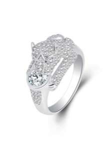 1pc Leopard Shaped Zirconia Inlaid Ring, Fashion Ring For Women - Ring - View 5