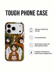 Ángeles de Anime Descansando Juntos para Siempre. Esta elegante funda es compatible con los modelos  16, 15, 14 Pro Max, 13, 12, 11, XR y XS Plus. Fabricada en silicona TPU, ofrece protección contra golpes y caídas, además de una sensación superior. Es un regalo ideal para familiares, amigos y seres queridos, y una opción perfecta para Navidad.fundas para ,accesorios para celular,fundas para celular,funda  13,fundas ,fundas para  13,funda  16,funda  17 pro max, 17 pro max,funda  15,funda  17,funda ,fundas para  16,fundas  15,funda  14,fundas  17 pro max,protector para ,fundas  11,fundas  12,funda  17 pro,fundas  13,,case  17 pro max,fundas para  11,fundas para  12,Ataque a los Titanes - Blanco - Ver 3