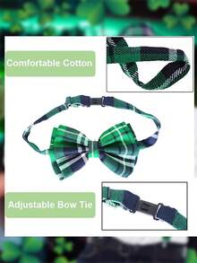 Forever & Moment 圣帕特里克节男女通用两件套服装配饰，亮片/布料软呢帽，预系领结 - 适用于爱尔兰节服装、主题派对、角色扮演、音乐会、化妆派对、舞蹈表演 - 彩色 - 查看 5