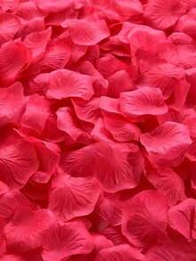 100pcs/200pcs/500pcs/1000pcs Per Pack, Multiple Colors Available, Artificial Rose Petals, Suitable For Wedding Decoration, Wedding Supplies, Romantic Night, Proposal Decoration, Valentine's Day, Wedding Anniversary, Dining Table Decoration And Other Occasions. - White - View 5