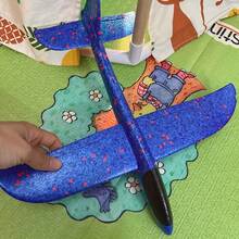 1/2 片手工抛掷泡沫飞机，可做环形飞行和直线飞行，EVA 泡沫特技飞行模型，适用于便携式户外/火箭飞机