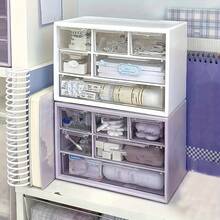 Popular Six-Drawer Transparent Storage Box With Multiple Compartments For Classification, Dust And Moisture Resistance, Specifically Designed For Skincare Products, Planner Books, Tape, Small Accessories, And A Spacious, Multi-Functional Storage Box - Multicolor - View 4