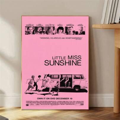 1pc Little Miss Sunshine Movie Poster Wall Art, Suitable For Living Rooms, Bedrooms, And Other Home Wall Decorations. A Perfect Gift For Movie Lovers. Frameless Design.