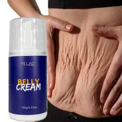  MELAO 腹部、臀部、大腿紧致保湿霜，蕴含天然油脂，100克/3.53盎司
