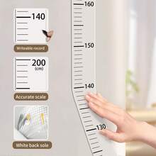 New Transparent Height Measurement Wall Sticker Tape - Height Measuring Tool With Self-Adhesive Backing, Removable And Won't Damage Walls, Simple Height Ruler Saves Space, Accurate International Standard Height Measurement, Blends Perfectly Into Any Space - Multicolor - View 4