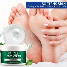 MELAO Urea Foot Cream, Specially Designed For Cracked Heels And Calluses - 40% Urea Formula, Repairs Dry Feet, Removes Calluses At Night, Softens Rough Skin.