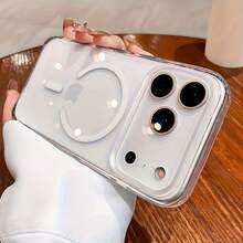 Luxury Magnetic Wireless Charge Clear Phone Case for  17 Air 16 15 14 Plus 13 12 11 Pro Max Mini Shockproof Hard Acrylic Protective Cover - Estilo 1 (1 pieza) - Ver 9