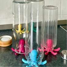 1 Piece Set Of Independent Water Bottle Holder, Kitchen Cup Dryer, Kitchen Drying Rack, Octopus Water Cup Drain Rack Ornament - Multicolor - View 3