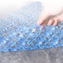 1 件防滑浴室垫，中号 26 x 14 英寸，带吸盘和排水孔的防滑淋浴垫，可机洗浴室浴缸垫（透明/蓝色/绿色/紫色） - 彩色 - 查看 5