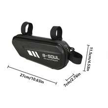 Motorcycle Side Bag - Hard Shell, Double Zipper Closure, Adjustable Shoulder Strap, Universal Fit For Motorcycle Handlebar Diameter, Motorcycle Accessory, Riding Gear Hard Shell Storage Bag - Hard-shell Side Bag - View 4