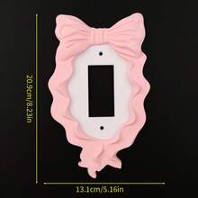 1pc Lolita Style Pink Bow Switch Decorative Panel, Girly Lighting Wall Switch Cover, Home Wall Switch Beautifying Accessory - Multicolor - View 15