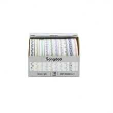 10 Rolls/Box Of Floral Pattern Washi Tape, Creative Line And Geometric Pattern Tape, Fashionable Colorful Paper Craft Supplies, Scrapbook Collage And Stationery Making Decorative Materials, Gift Packaging Decorative Tape, A Unique Gift For Friends