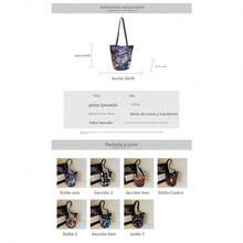 [Nueva ]Bolso cruzado de mujer con ilustraciones de cuento de hadas diseño único y moderno bolso bandolera versátil para mujeres bolso de hombro pequeño con dibujos - Sección Seis - Ver 5