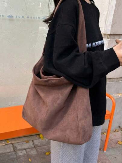 Fashion Large Capacity Women Daily Casual Tote Bag Shoulder Bag, Suitable For Commuting, Shopping, Travel And Holiday