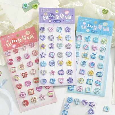 3D立体可爱贴纸，精致装饰贴纸，海绵塑料材质，两种款式可选。可用于制作贴纸簿、笔记本、冰箱贴，以及装饰手机壳。也适用于家庭聚会、生日派对、圣诞节等各种场合。推荐作为礼物送给朋友和孩子。