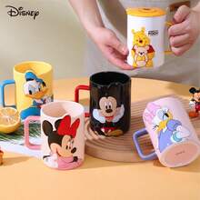 Disney 卡通造型陶瓷马克杯，带浮雕图案，礼盒包装，生日礼物，咖啡杯伴侣 - 彩色 - 查看 7