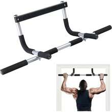 1pc Multi-Function Pull-Up Bar - Doorframe Mounted Single Bar, Portable Iron Fitness Equipment For Shaping, Bodybuilding And Strength Training, Fits Various Doorframes, High Load Capacity, Detachable Multi-Function Home Fitness Training Bar, Suitable For Gym, Home Workout, Sports Accessories, Fitness Equipment, Sports Goods, Unisex, Valentine's Day Gift, Perfect Gift For Fitness Enthusiasts - Black - View 9