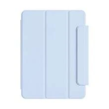 強磁超薄三折立架保護殼，相容 iPad Pro 13 吋 M5 M4 2026、Air 11 M2 10.9、Air 第 5 代、第 10 代、第 11 代、A16 2025、M3 Air 13，支援 Pencil Pro 與 Pencil - 冰藍色 - 查看 9