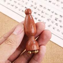 1pc Facial Massage Tool - Brass Lotus Shaped Face Gua Sha Scraping Board, Can Be Used For Acupressure And Stretching, A Facial Massage And Stretching Tool, Lotus Shaped Facial Massager - Multicolor - View 6