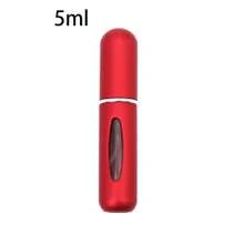 Refillable Mini Perfume Bottle Portable Cosmetic Bottle Spray Bottle Atomizer Spray Container Travel Refillable Bottles 8ml /5ml - 5毫升霧面紅 - 查看 2
