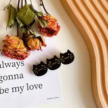 Damen Seitenpony Clip, süßer und modischer Azetat Katzen Haarclip, geeignet für tägliches Make-up, Gesichtsreinigung, Ausgehen, schönes Geschenk