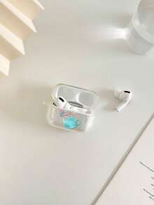 Husă transparentă pentru căști Bluetooth, pictată cu motive florale, compatibilă cu husa , căști, husă Pro 3, Pro (a doua generație), 3, Pro, 1/2, 4 - Multicolor - Vizualizare 5