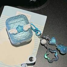 星翼图案苹果无线耳机防摔保护盒，兼容苹果无线耳机盒，防刮防摔 - 無色 - 查看 5