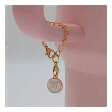 1 Pack Personalized Letter Pendant, Customized Jewelry Accessories For Coffee Cup Identification, Anti-Lost Decoration - White - View 34