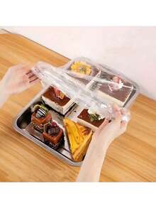 150pcs Transparent Food Cover/Food Dome, Dust-Proof Bread Cover, Food Yeast Bread Baking Rising Plate Dome, Tray Cover, Suitable For Bakery And Home, Fit For Outdoor, Camping, Back To School, 10/50/100/150pcs - Transparent - View 11