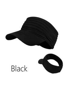 Boné esportivo de secagem rápida com viseira, unissex, ideal para corrida ao ar livre, férias na praia, estilo boné de beisebol, chapéu estiloso com proteção solar para adultos, primavera/verão/outono. - Chapéu vazio - Ver 8