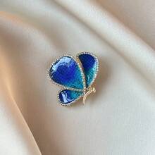 1pc Butterfly Palace Style Zinc Alloy Brooch, Suitable For Women To Wear Casually In Spring, Summer, Autumn And Winter - Gold - View 7