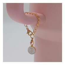 1 Pack Personalized Letter Pendant, Customized Jewelry Accessories For Coffee Cup Identification, Anti-Lost Decoration - White - View 19