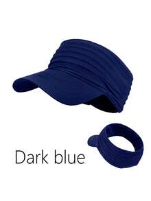 Boné esportivo de secagem rápida com viseira, unissex, ideal para corrida ao ar livre, férias na praia, estilo boné de beisebol, chapéu estiloso com proteção solar para adultos, primavera/verão/outono. - Chapéu vazio - Ver 17