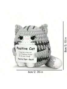 1pc Cute Kittens, The Sun, Rainbow Horses And Koalas Can Bring Smiles And Transmit Positive Energy. It Is A Very Creative Choice To Encourage Friends With A Card Full Of Positive Energy. This Warm-Hearted Flower Full Of Emotion, Placed On The Desktop Or The Dashboard Of A Car, Is Also A Beautiful Scenery. - Multicolor - View 4