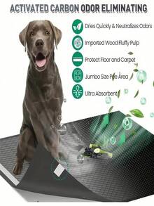 50 pezzi Tappetini assorbenti per animali domestici in carbone di bambù, pannolini per cani, tappetini per l'addestramento dei pet, tappetini assorbenti usa e getta per cani con carbone di bambù per eliminare gli odori, disponibili in varie misure, adatti per cani e cuccioli, design impermeabile e ad asciugatura rapida, design rinforzato impermeabile e ad asciugatura rapida, per l'addestramento al vasino, assorbenza standard, adatti per cani, gatti e conigli - M-50 pezzi - Visualizzare 6