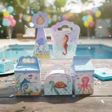 20 Under The Sea Themed Boxes - DIY Party Favors - Paper Decorations And Gifts For Children's Parties - Personalized Party Stationery Kit - 彩色 - 查看 4