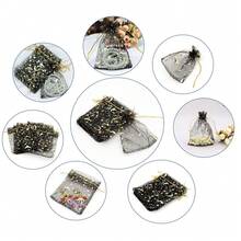 10/30 chiếc/50 chiếc/100 chiếc Túi vải gạc nhiều màu sắc kiểu trăng sao kích thước 3.5x4.7 inch (9x12cm, có màu đen và trắng), túi đựng quà, túi quà tặng, đồ dùng gia đình và hàng ngày, túi nylon đựng đồ, đồ dùng lễ hội và tiệc tùng, đồ dùng đám cưới - Nhiều màu - Xem 6