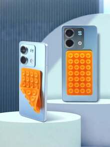 4pcs/Set Silicone Phone Holder, Suction Cup Phone Stand, Hands-Free Phone Grip, Ring Holder, Compatible With IPhone And Android Phones, Applicable To Smooth Glass Phone Backs, Not Suitable For Rough Matte Phone Backs. White + Black + Pink + Transparent + Rose Red, Easter Parade Spring Festival - Multicolor 2 - View 4