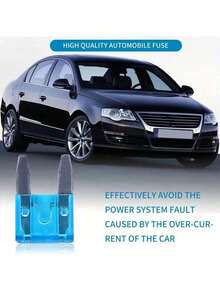 60 Universal Car Fuse Combination Kit - Aluminum Fuses For Cars, Trucks, Boats - Various Ampere Numbers 2A-35A Replacement Fuses And Fuse Removal Tool (100-Piece Set With Clips) - 60 - View 9