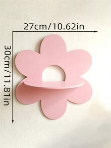 1pc Bohemian Style Cute Floating Shelf, Wooden Flower Floating Rack, Wall-Mounted Crystal Storage Rack, Minimalist Home Decor Pendant, Crystal Essential Oil Display Rack, Wall-Mounted Wooden Storage Rack, Home Decor, Birthday/Graduation Gift - Suitable For Bedroom, Living Room, Bathroom, Kitchen, Office, Home Decoration, Room Decoration, Bedroom Decoration