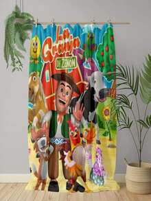 De Zenón Farm Adventure Story Blanket Bedding, Suitable For Sofas, Travel, Camping, Naps, Home Décor, And All-Season Gifts. - 白色 - 查看 1